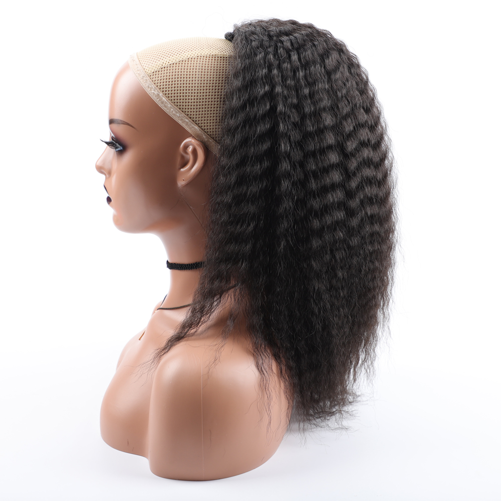 وهمية الاصطناعية الرباط ذيل حص - مراجعة Drawstring Afro Curly Puff Ponytail وسعره