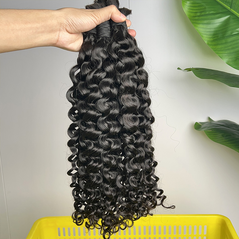 شعر بشري 100% خام غير معالج لل - مراجعة Water Wave Bulk Human Hair For Braiding وسعره