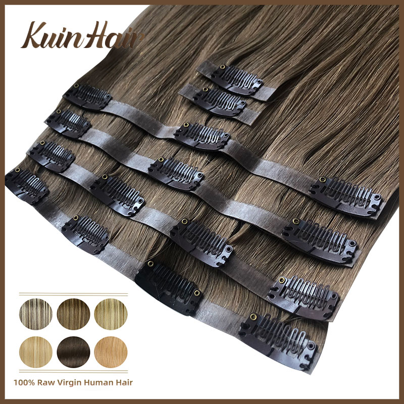 مستقيم غير مرئية بو كليب في كا - مراجعة Seamless Clip In Hair Extensions Human Hair وسعره