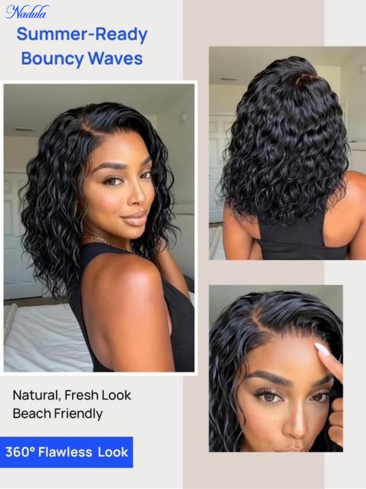 باروكة نادولا بطول 10 بوصات من - مراجعة Pre Parted 13X4 Lace Front Bob Wig وسعره