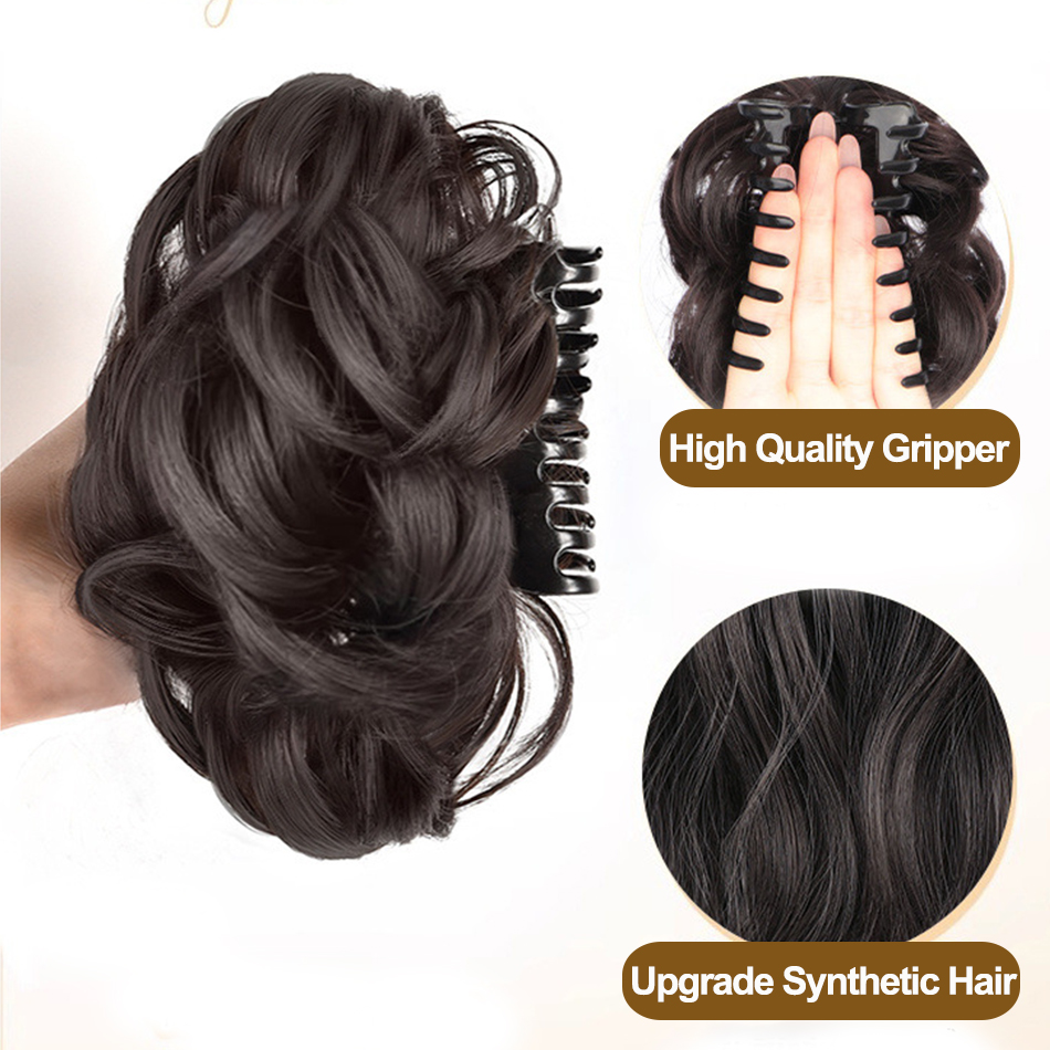 الاصطناعية فوضوي كعكة قطعة شعر - مراجعة Claw Clip Messy Bun Hair Piece وسعره