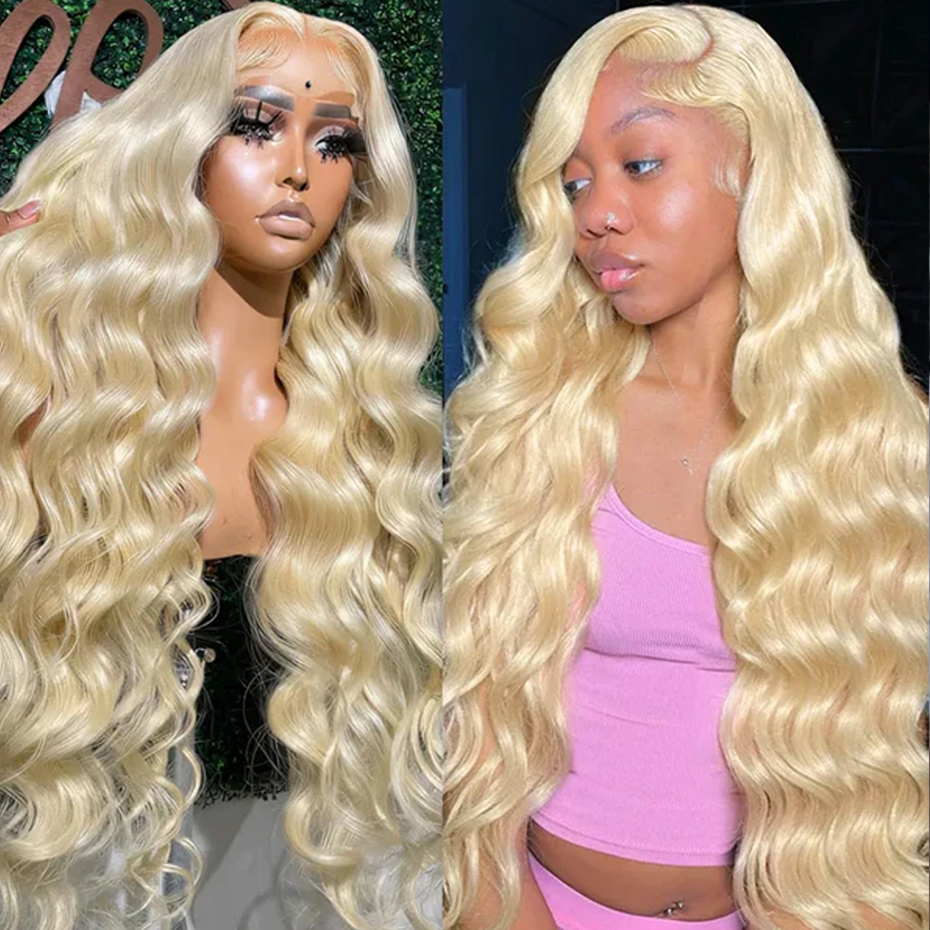 باروكة شعر طبيعي 613 بدانتيل أ - مراجعة 613 Blonde Body Wave Lace Front Wig وسعره