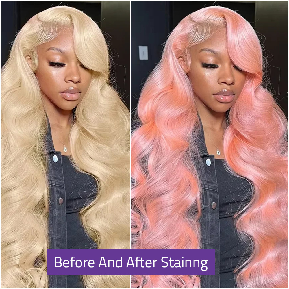 613 13x6 باروكة شعر طبيعي براز - مراجعة 613 Blonde Body Wave Lace Front Wig وسعره