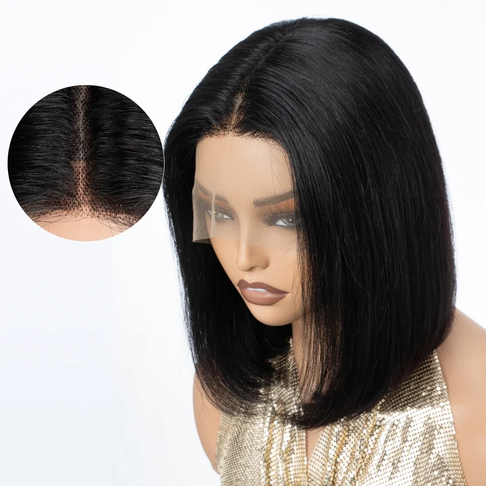 مستقيم قصير بوب الباروكات الشع - مراجعة Glueless Wear And Go Human Hair Wig وسعره