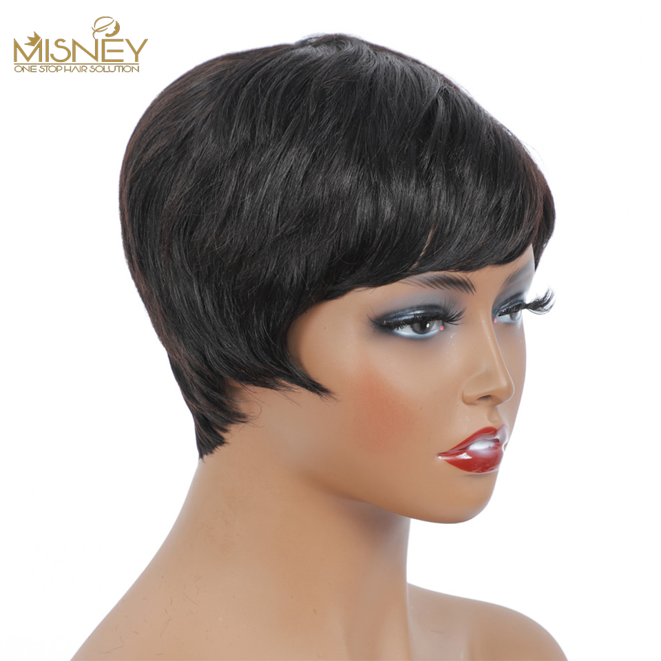 باروكات شعر بشري قصيرة شعر مست - مراجعة Short Pixie Cut Wig Human Hair Cheap وسعره