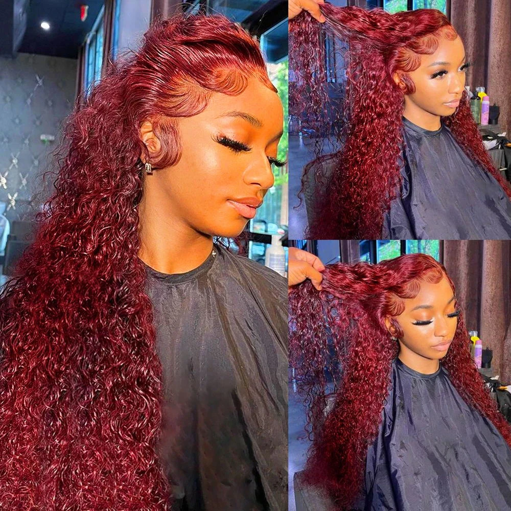 شعر مستعار بشري مموج عميق بلون - مراجعة Lace Front Wigs وسعره