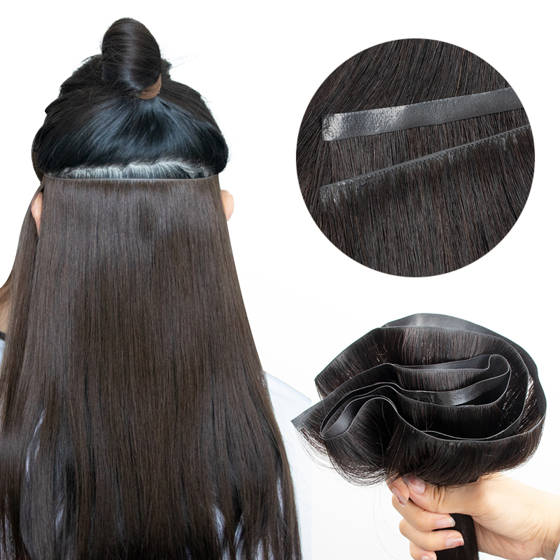 imible Long Tape PU Weft انسان - مراجعة Invisible Tape In Extensions Real Hair وسعره