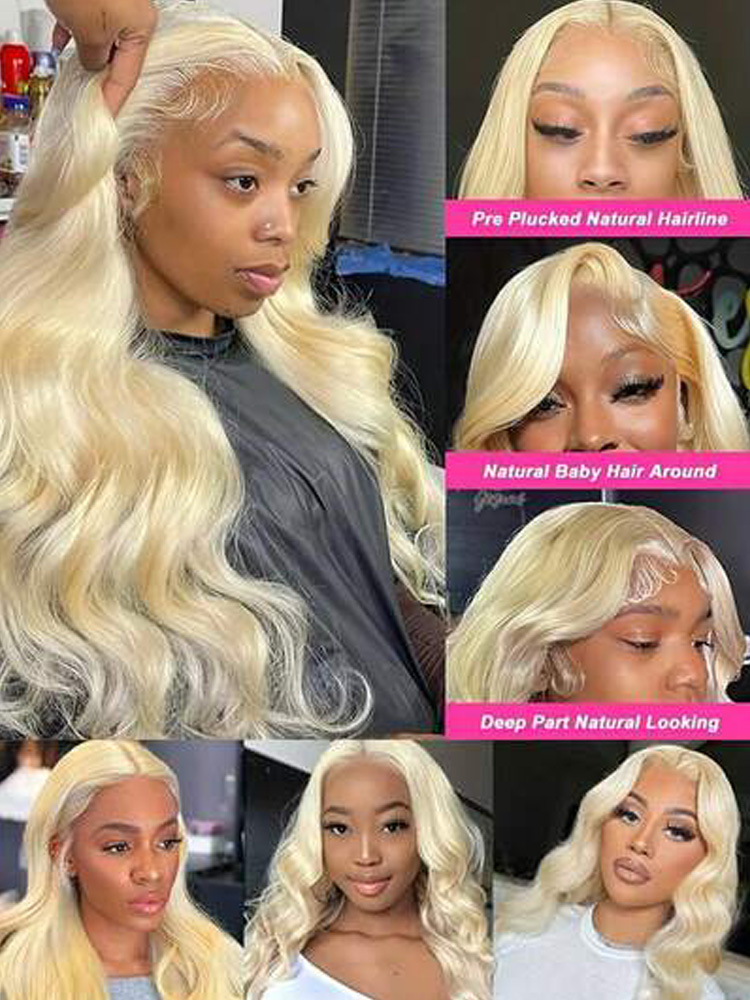 باروكة شعر طبيعي بلون أشقر عسل - مراجعة 613 Blonde Body Wave Lace Front Wig وسعره