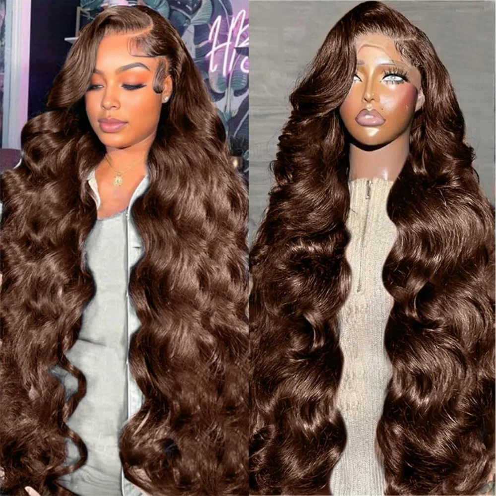 شوكولاتة # شعر مستعار مموج 4 أ - مراجعة Hd Lace Frontal Wig Human Hair Pre Plucked وسعره