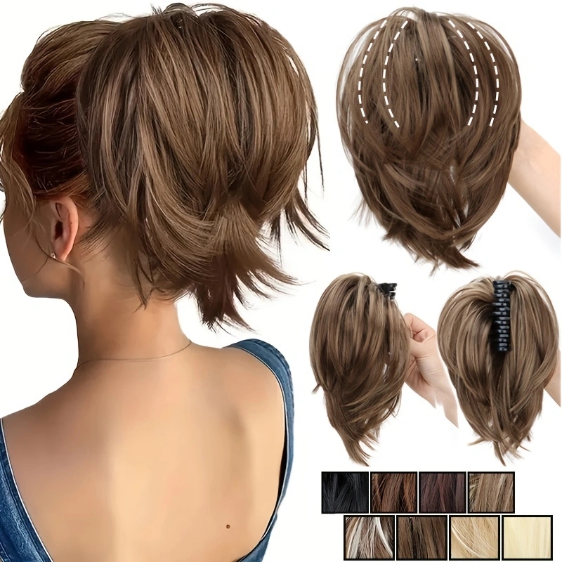 الباروكات الاصطناعية فوضوي كعك - مراجعة Claw Clip Messy Bun Hair Piece وسعره
