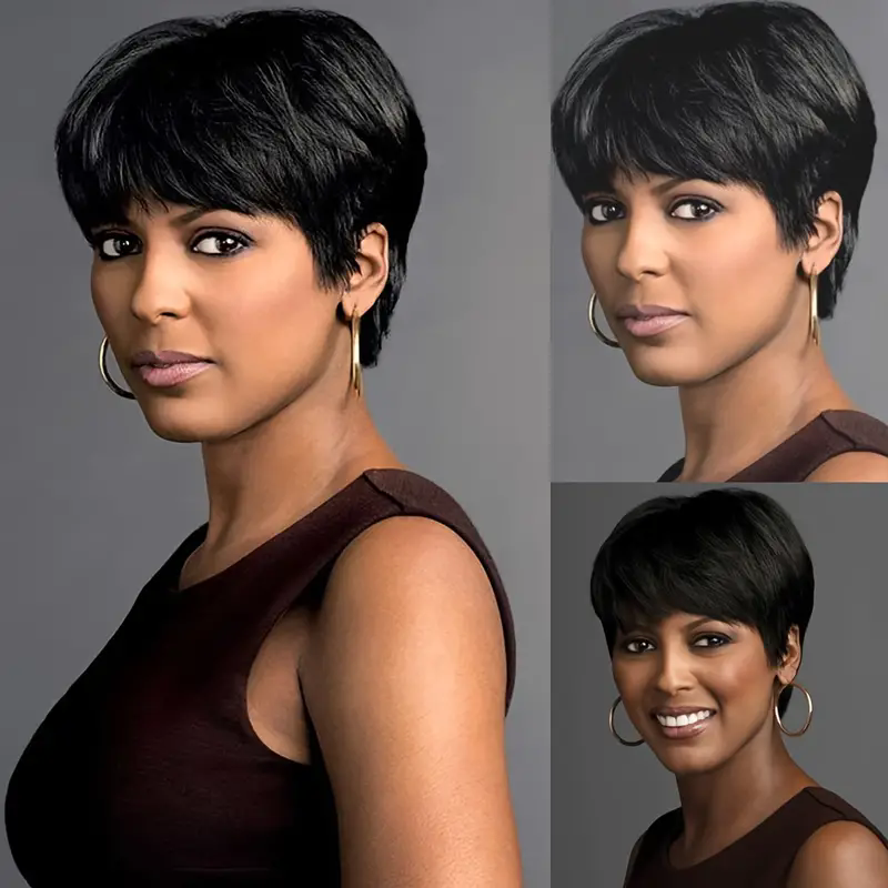 شعر مستعار قصير بقصة بيكسي من  - مراجعة Short Pixie Cut Wig Human Hair Cheap وسعره