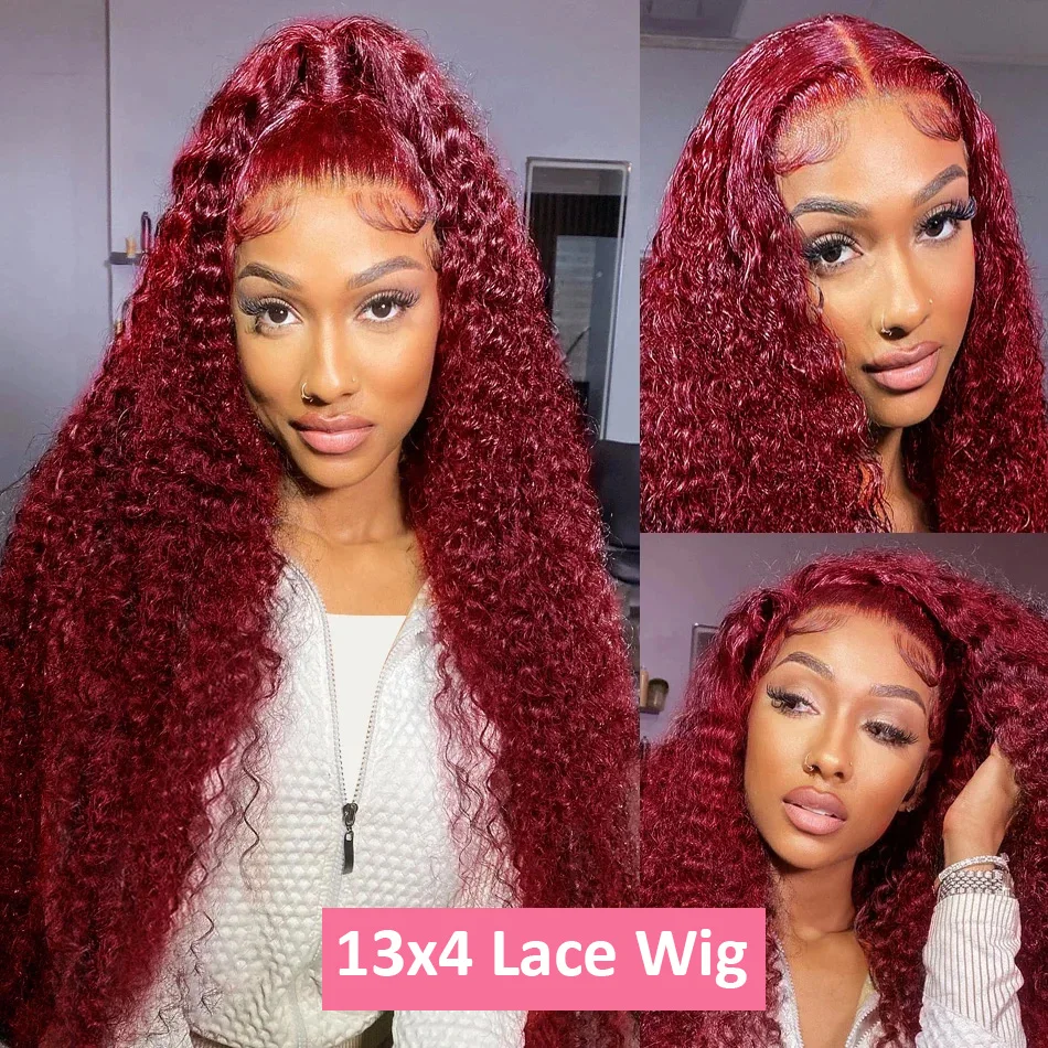 شعر مستعار بشري مموج عميق بلون - مراجعة Human Hair Wigs وسعره